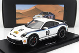 PORSCHE | 911 992 COUPE N 19 RALLY DAKAR DESIGN 2022 - CON VETRINA - WITH SHOWCASE
