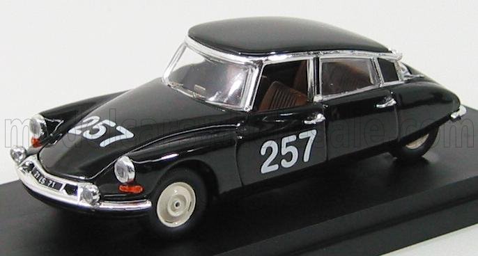 Citroën DS19 No. 257 About Bourillot Mille Miglia 1957 Black Rio Models 1:43 scale model