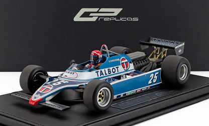 LIGIER - F1  JS17 N 25 2nd DETROIT USA GP (with pilot figure) 1982 EDDIE CHEEVER - LIGHT BLUE