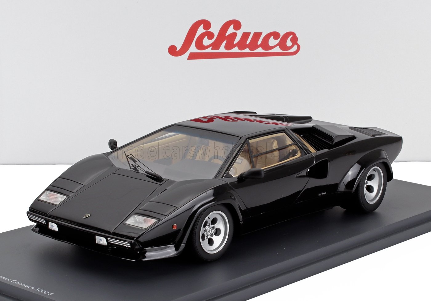 LAMBORGHINI - COUNTACH LP5000S 1988 - BLACK - Scale Model Cars