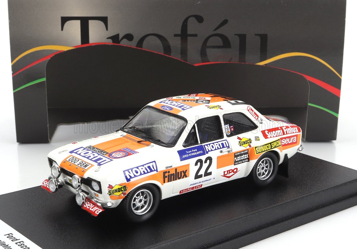 FORD ENGLAND | ESCORT MKI (night version) N 22 RALLY 1000 LAKES 1975 JUHANI KYNSILEHTO - MARTIN HOLMES