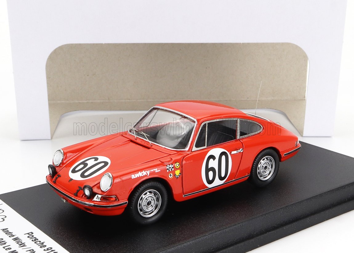 Porsche 911S Coupé Team Farjon No. 60 André Wicky Philippe Farjon 24h Le Mans 1967 Trofeu 1:43 scale model
