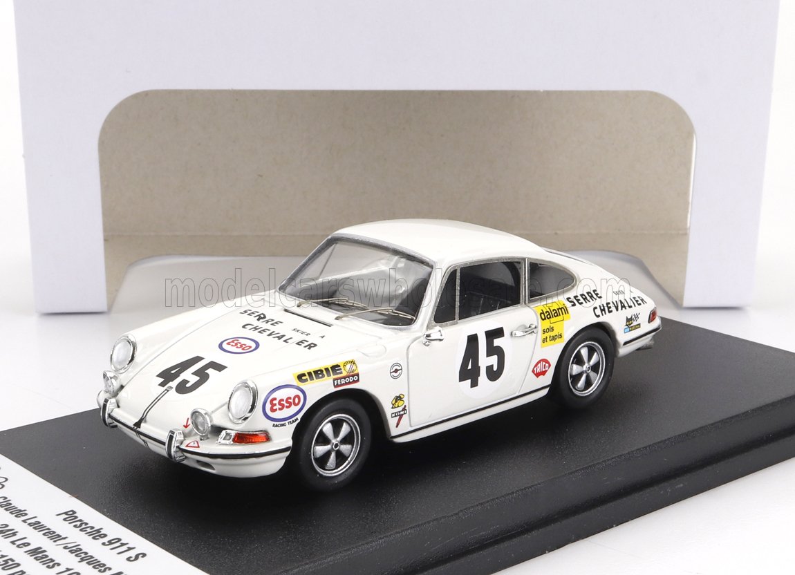 Porsche 911S Coupe Team C.Laurent No. 45 Claude Laurent Jacques Marche 24h Le Mans 1970 Trofeu 1:43 scale model
