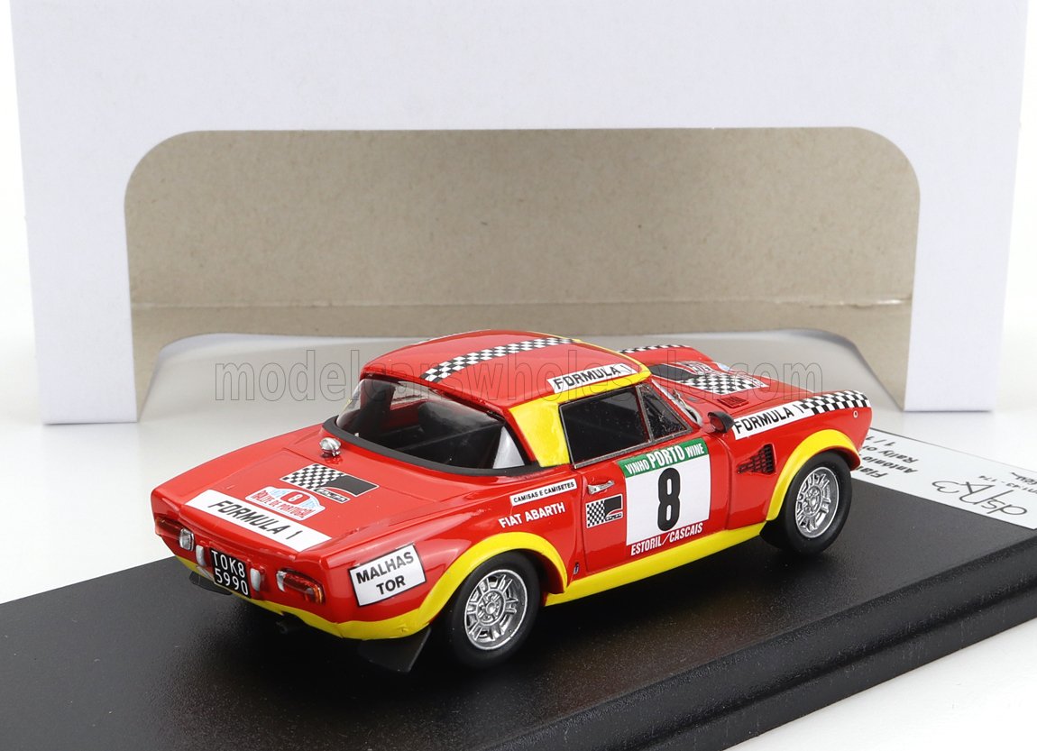 Fiat 124 Abarth No. 8 Antonio Borges Joao Anjos Rally Portugal 1975 Night Version Trofeu 1:43 scale model - image 2