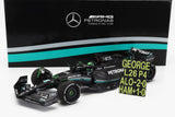 MERCEDES GP | F1 W14 TEAM MERCEDES-AMG PETRONAS FORMULA ONE N 63 7th BAHRAIN GP WITH PIT BOARD 2023 GEORGE RUSSELL