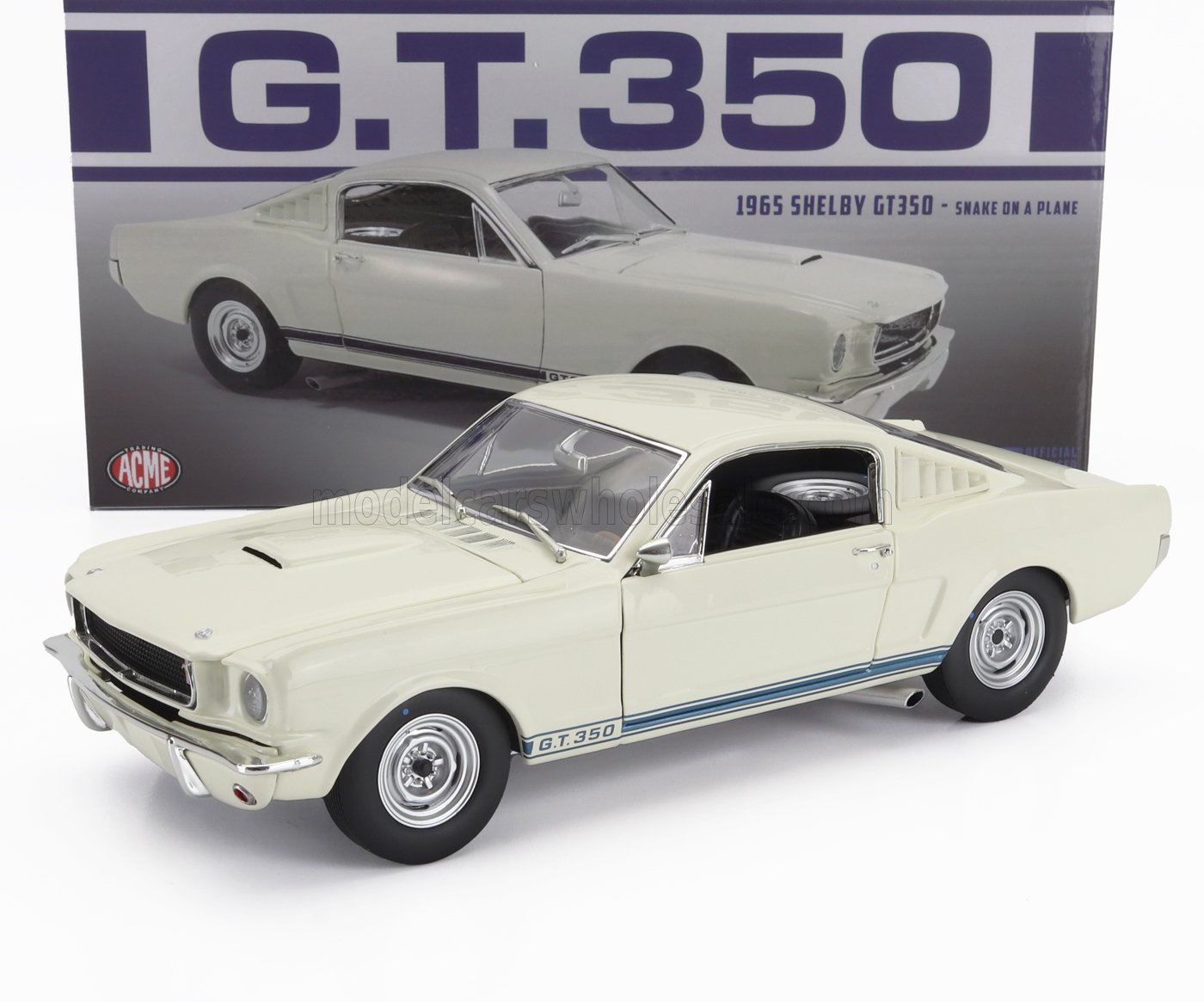 FORD - MUSTANG SHELBY GT350 COUPE 1965 - WHITE - Vroomi