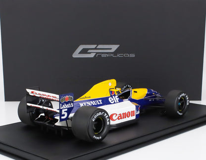 WILLIAMS - F1  FW14B RENAULT N 5 WORLD CHAMPION POLE POSITION FASTEST LAP AND WINNER BRITISH GP 1992 NIGEL MANSELL - BLUE YELLOW WHITE