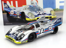PORSCHE - 917K 4.9L TEAM MARTINI RACING N 23 1000km SPA 1971 HELMUT MARKO - GIJS VAN LENNEP - SILVER RED BLUE YELLOW