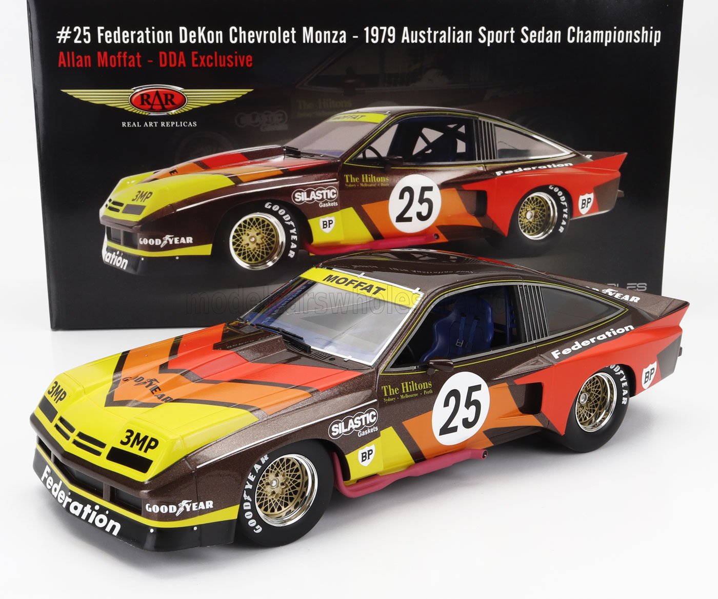 CHEVROLET - MONZA COUPE N 25 AUSTRALIAN CHAMPIONSHIP DDA 1979 ALLAN MOFFAT - YELLOW BROWN RED ORANGE - Vroomi