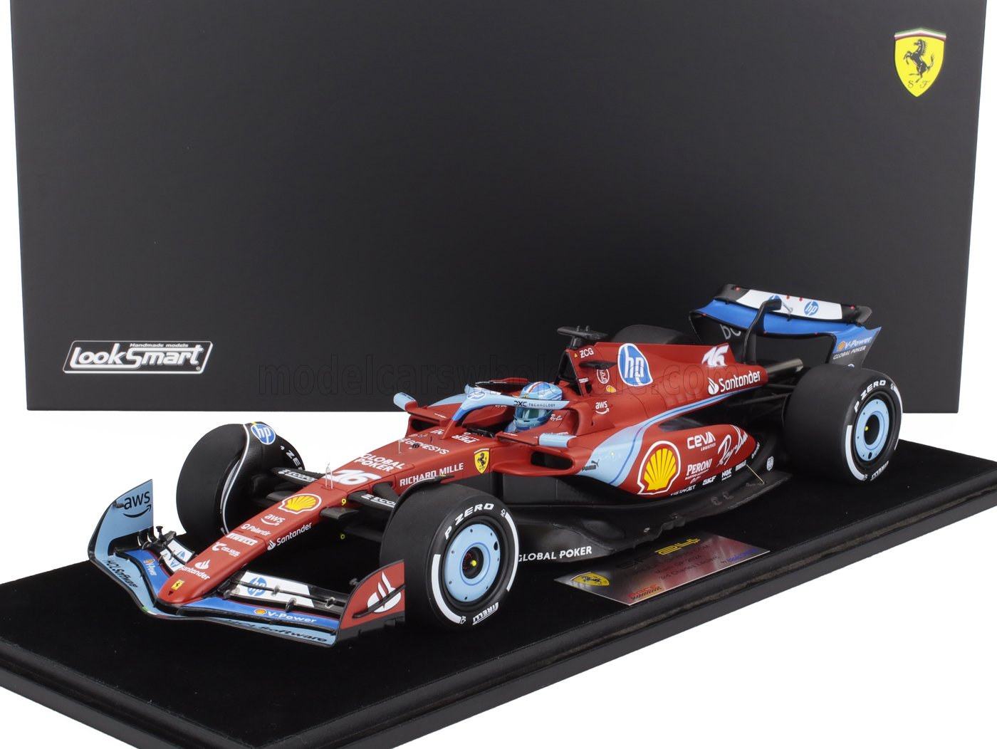 FERRARI | F1  SF-24 TEAM SCUDERIA FERRARI N 16 3rd MIAMI GP 2024 CHARLES LECLERC - CON VETRINA - WITH SHOWCASE