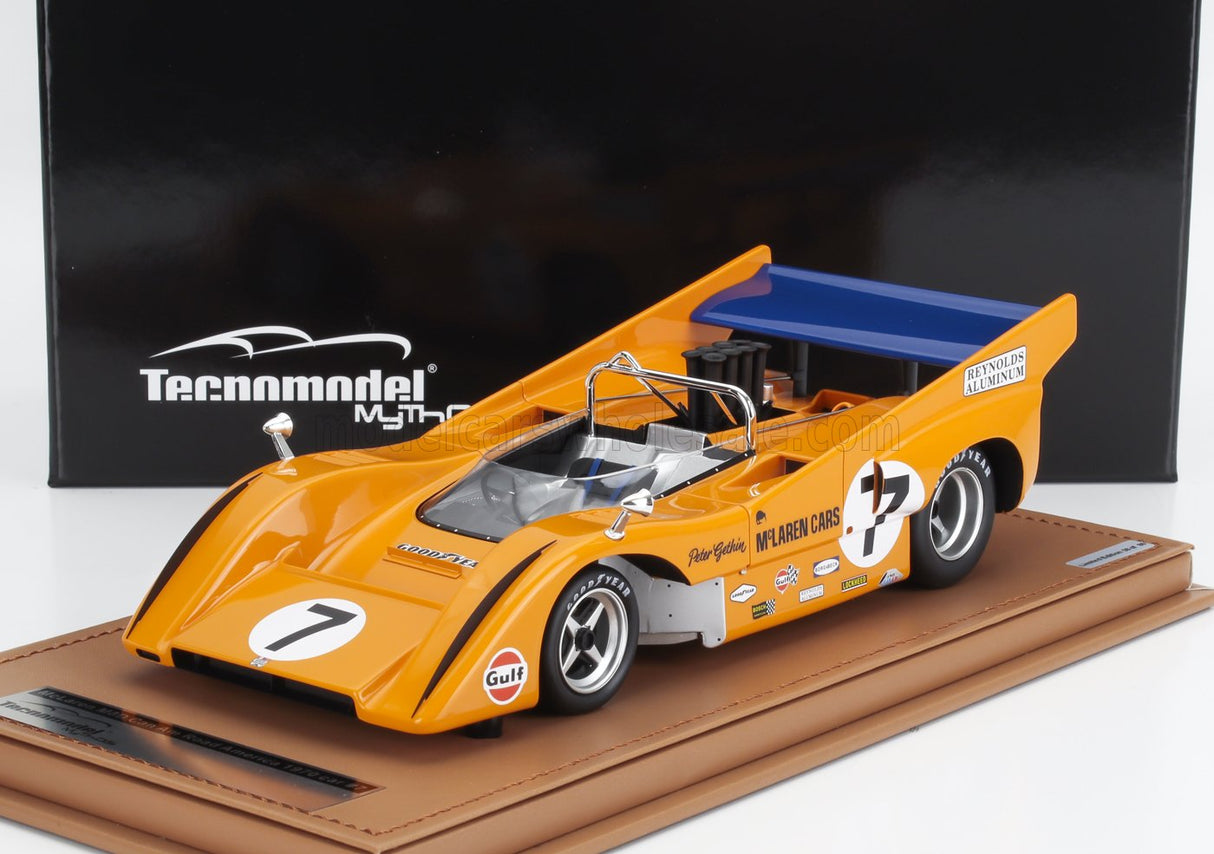 McLAREN | M8D CAN-AM N 7 WINNER ROAD AMERICA 1970 PETER GETHIN - CON VETRINA - WITH SHOWCASE