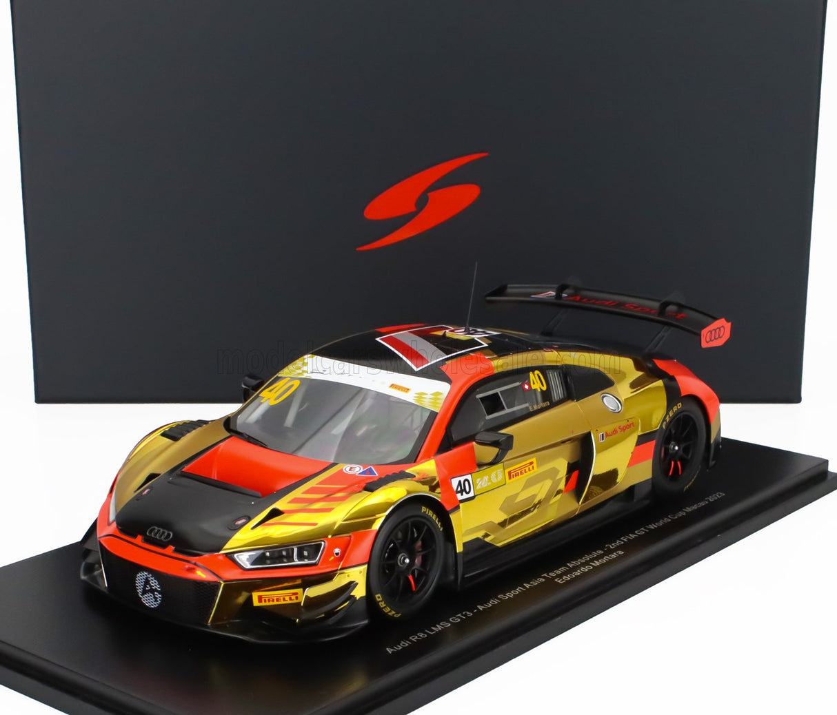 AUDI | R8 LMS GT3 TEAM AUDI SPORT ASIA ABSOLUTE N 40 2nd FIA GT WORLD CUP MACAU 2023 EDOARDO MORTARA