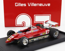 FERRARI - F1 126C2 N. 27 GP DEL BRASILE 1982 GILLES VILLENEUVE - modellino in scala rosso modellino Vroomi