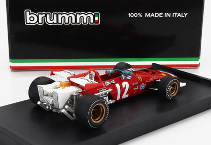 FERRARI - F1 312B N. 12 VINCITRICE DEL GP D'AUSTRIA 1970 JACKY ICKX - ROSSO BIANCO modellino in scala modellino Vroomi