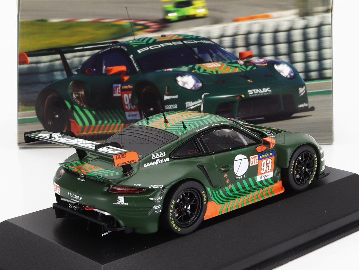 Porsche 911 991-2 RSR Proton Competition No. 93 Michael Fassbender Richard Lietz Felipe Fernandez Laser ELMS 2021 IXO Models 1:43 scale model - image 2