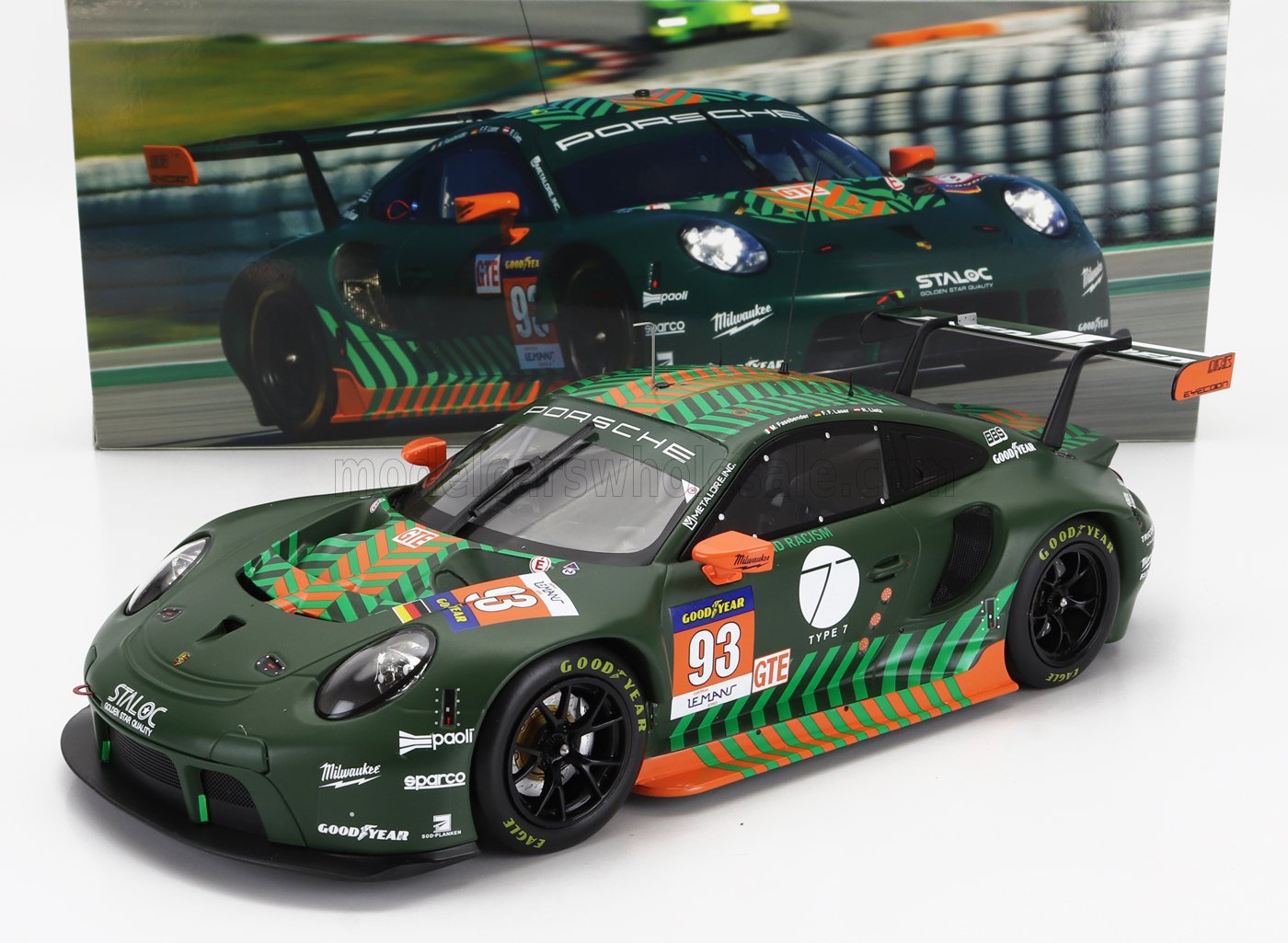 Porsche 911 991-2 RSR Proton Competition No. 93 Fassbender Lietz Fernandez ELMS 2021 IXO Models 1:18 scale model