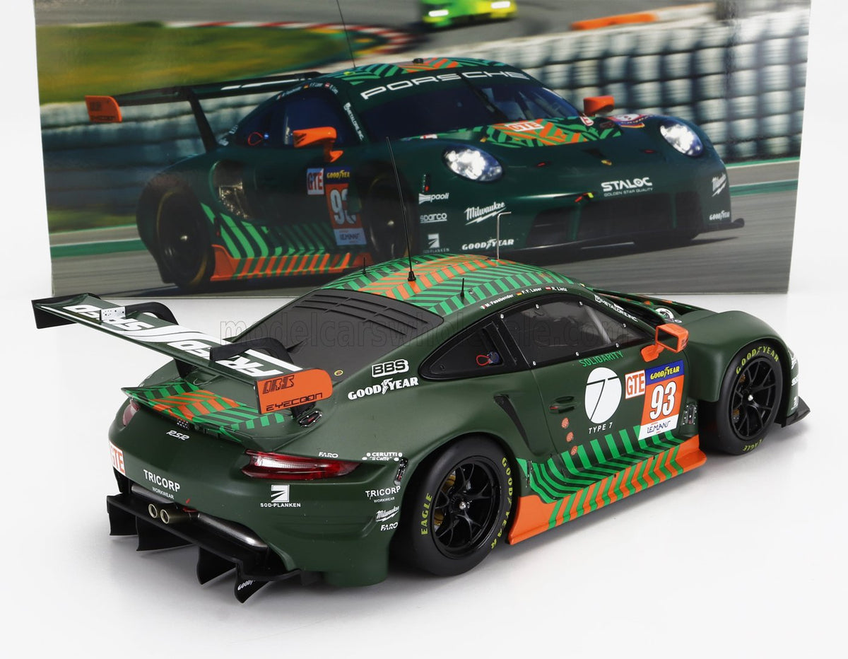 Porsche 911 991-2 RSR Proton Competition No. 93 Fassbender Lietz Fernandez ELMS 2021 IXO Models 1:18 scale model - image 2
