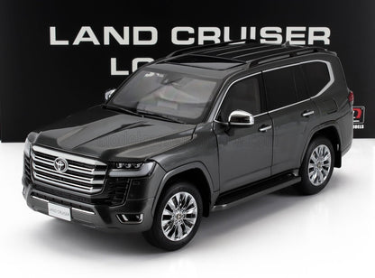 Black Toyota Land Cruiser model SUV with chrome details, available on Vroomi platform