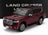 Voiture miniature Toyota Land Cruiser bordeaux par Vroomi, réplique die-cast détaillée avec finitions chromées