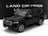 Voiture miniature Toyota Land Cruiser noire par Vroomi, réplique die-cast détaillée avec jantes chromées
