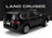 Voiture miniature Toyota Land Cruiser ZX noire par Vroomi, vue arrière détaillée avec jantes chromées