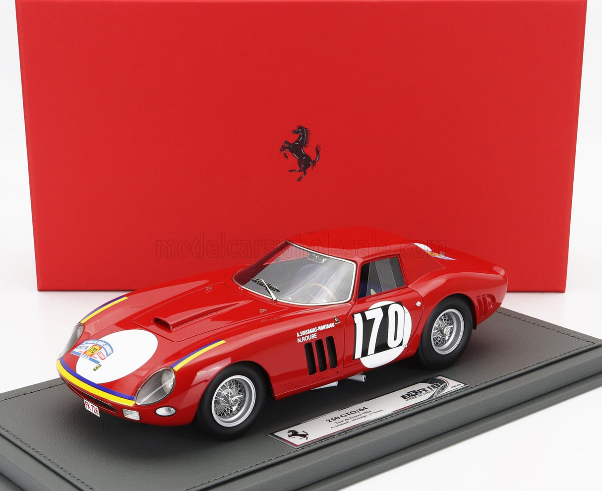 FERRARI | 250 GTO COUPE N 170 TOUR DE FRANCE 1964 ANNIE SOISBAULT - NICOLE ROURE - CON VETRINA - WITH SHOWCASE