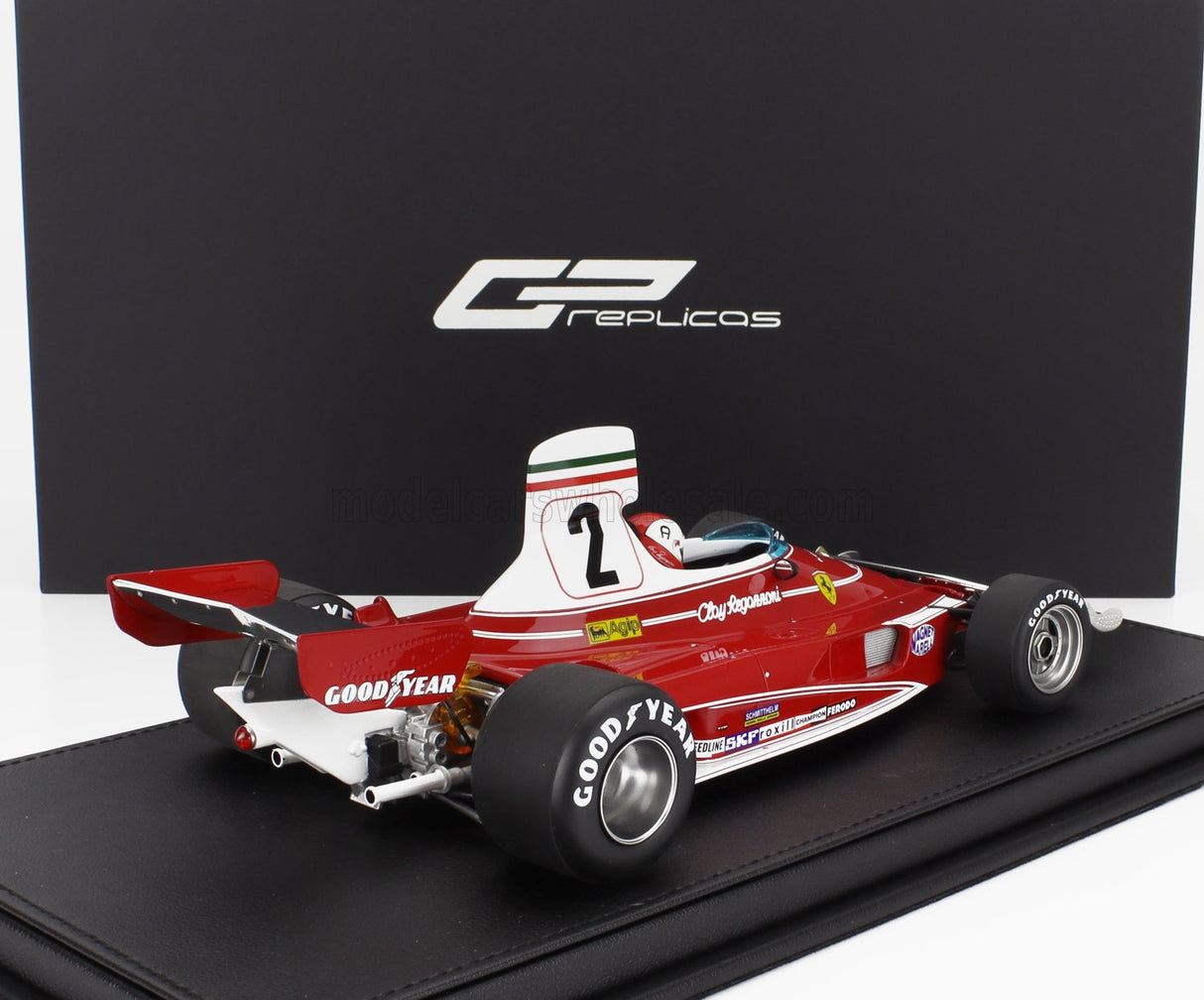 FERRARI | F1  312T N 2 POLE POSITION FASTEST LAP AND WINNER LONG BEACH USA GP (with pilot figure) 1976 CLAY REGAZZONI