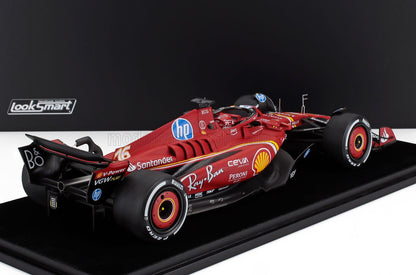 FERRARI | F1  SF-24 TEAM SCUDERIA FERRARI N 16 WINNER MONACO GP 2024 CHARLES LECLERC - CON VETRINA - WITH SHOWCASE