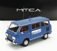 Modellino in scala Fiat 850 Familiare Polizia azzurro di Mitica, replica dettagliata per collezionisti Vroomi