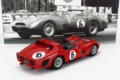 FERRARI - 330 TRI/LM SPIDER 4.0 L V12 EQUIPO SPA FERRARI SEFAC N.º 6, GANADOR DE LAS 24 HORAS DE LE MANS DE 1962: OLIVER GENDEBIEN - PHIL HILL - ROJO