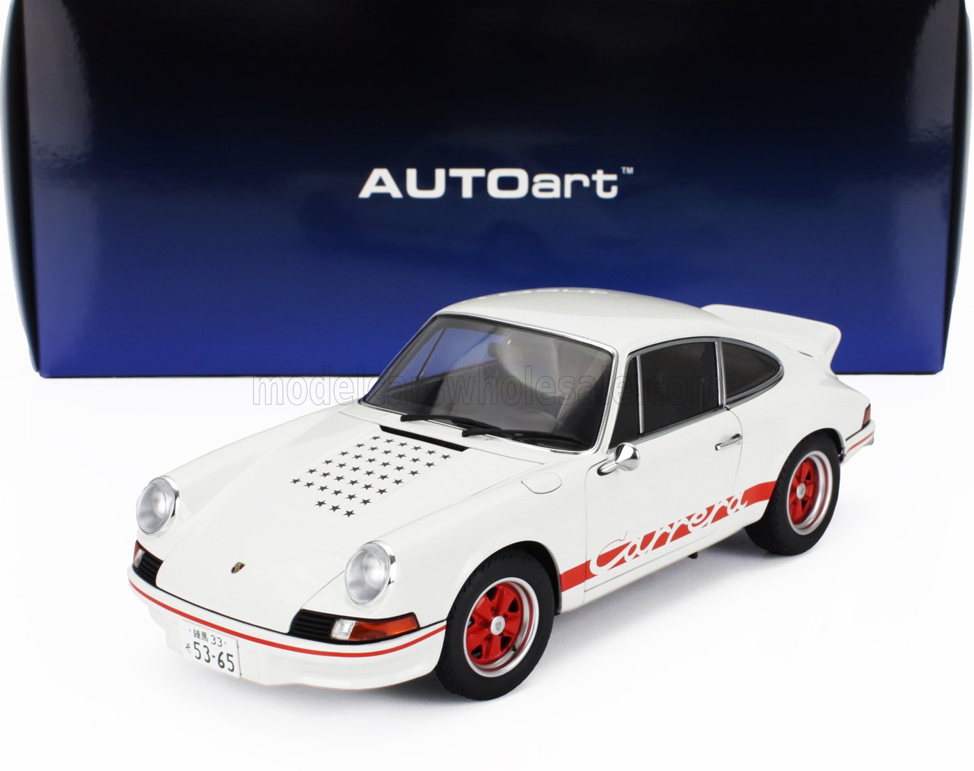 PORSCHE - 911 CARRERA RS 1973 -  THE CIRCUIT WOLF - (RIVAL) SAKON HAYASE - MANGA MOVIE - WHITE RED
