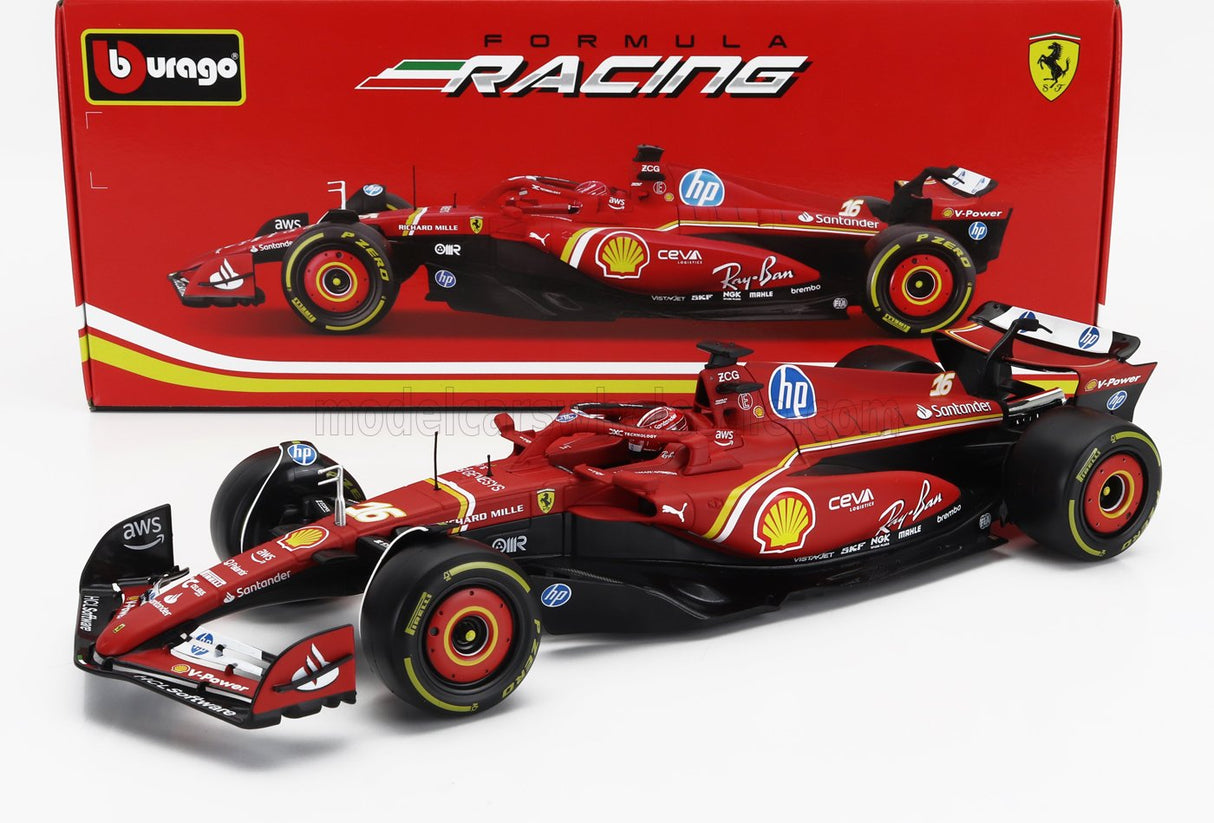 FERRARI | F1 SF-24 TEAM SCUDERIA FERRARI N 16 SAISON 2024 CHARLES LECLERC | SCHWARZ