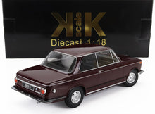 1:18 scale maroon BMW 2002 ti diecast model car with black and gold Kk Scale box, available on Vroomi