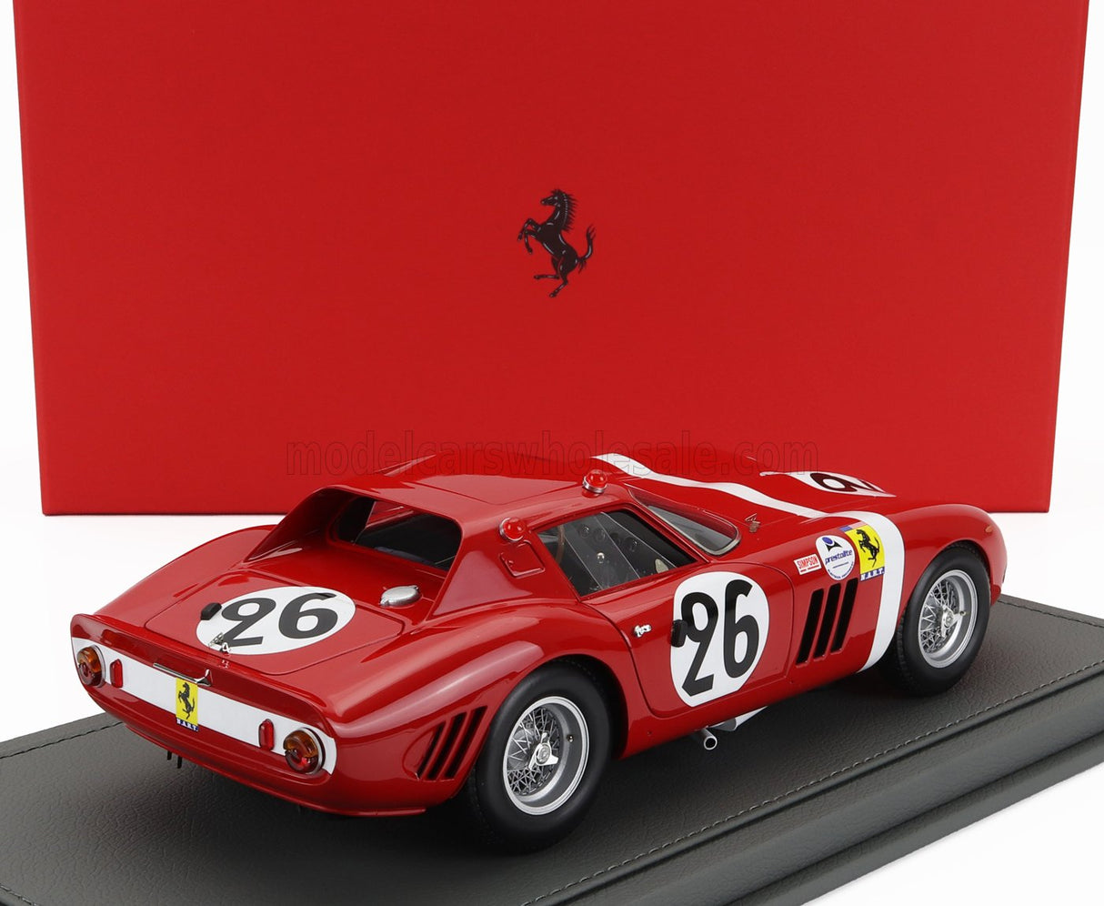 FERRARI | 250 GTO 3.0L V12 TEAM NORTH AMERICAN RACING N.A.R.T. N 26 24h LE MANS 1964 ED HUGUS - JOSE ROSINSKI - CON VETRINA - WITH SHOWCASE