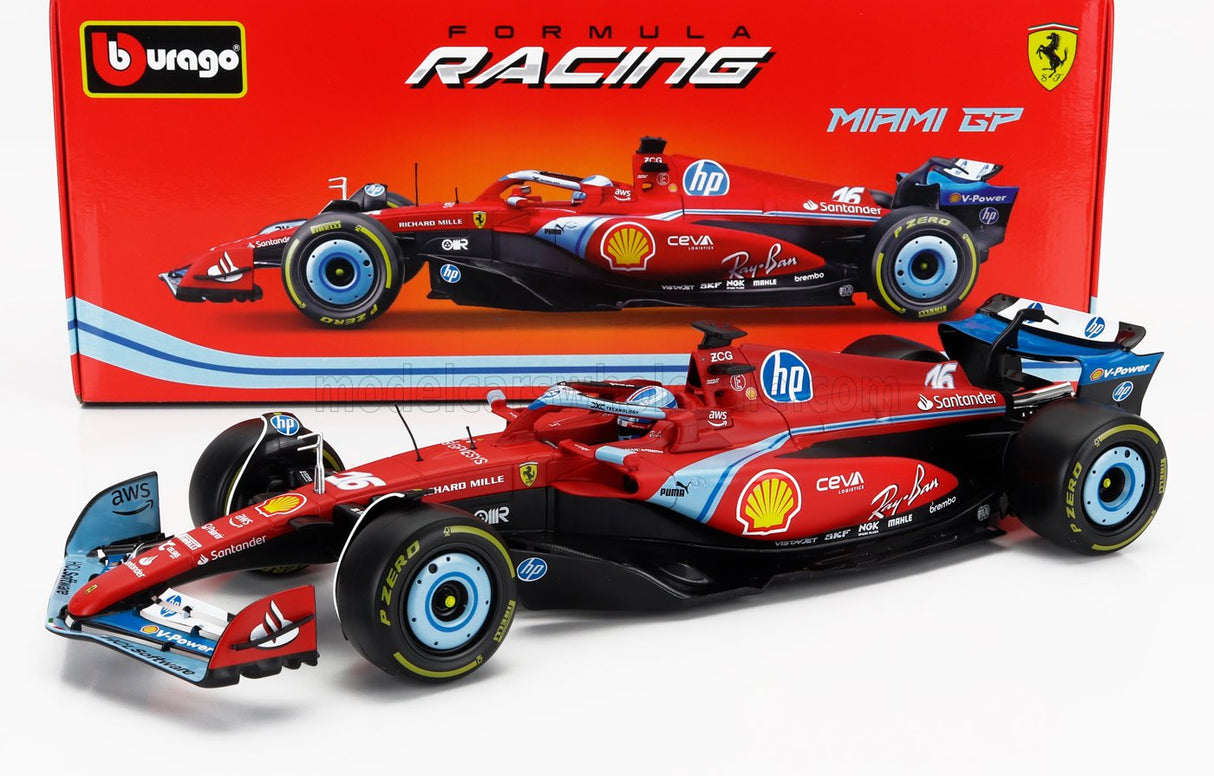 FERRARI | F1  SF-24 TEAM SCUDERIA FERRARI N 16 3rd MIAMI GP 2024 CHARLES LECLERC