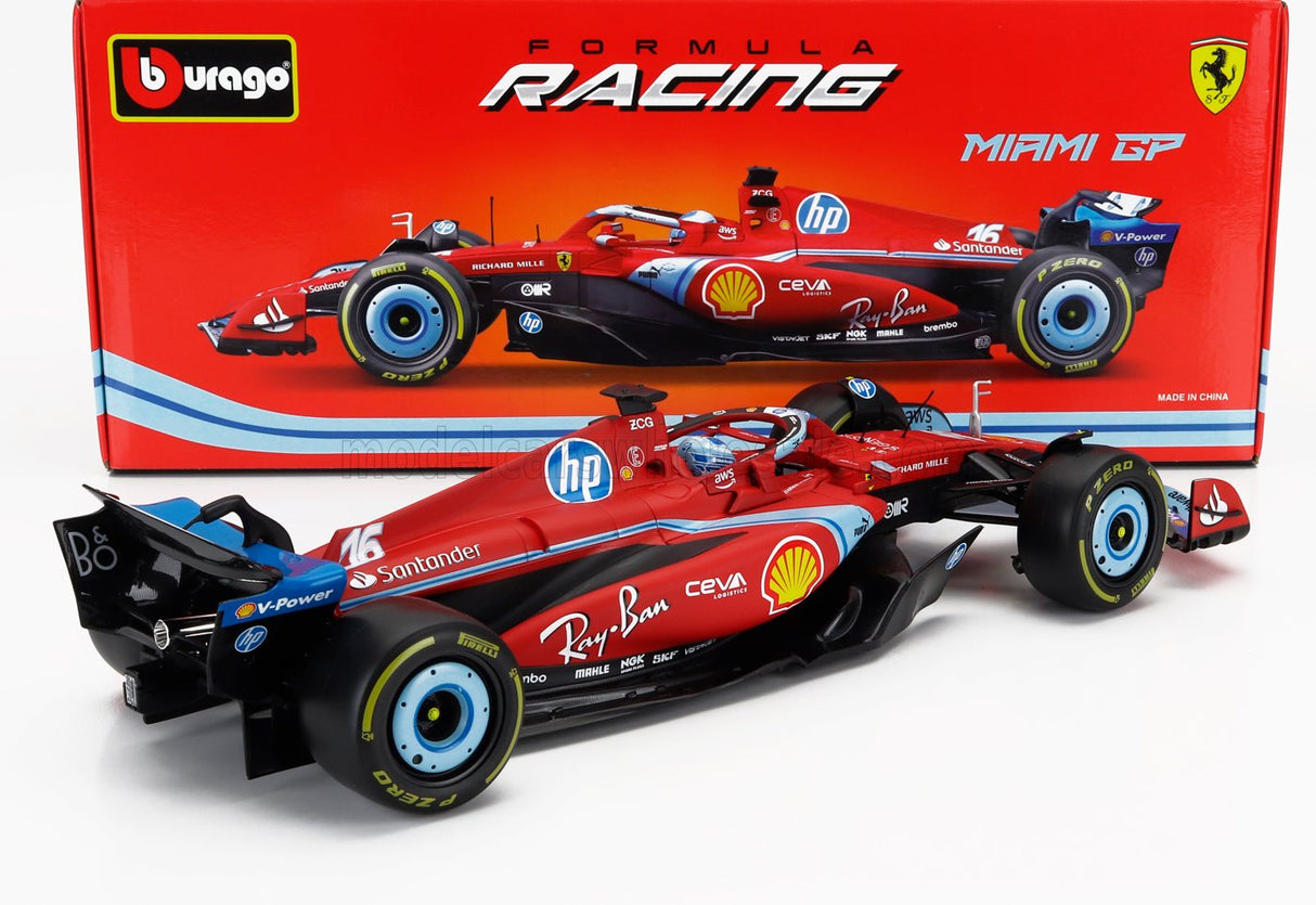 FERRARI | F1  SF-24 TEAM SCUDERIA FERRARI N 16 3rd MIAMI GP 2024 CHARLES LECLERC