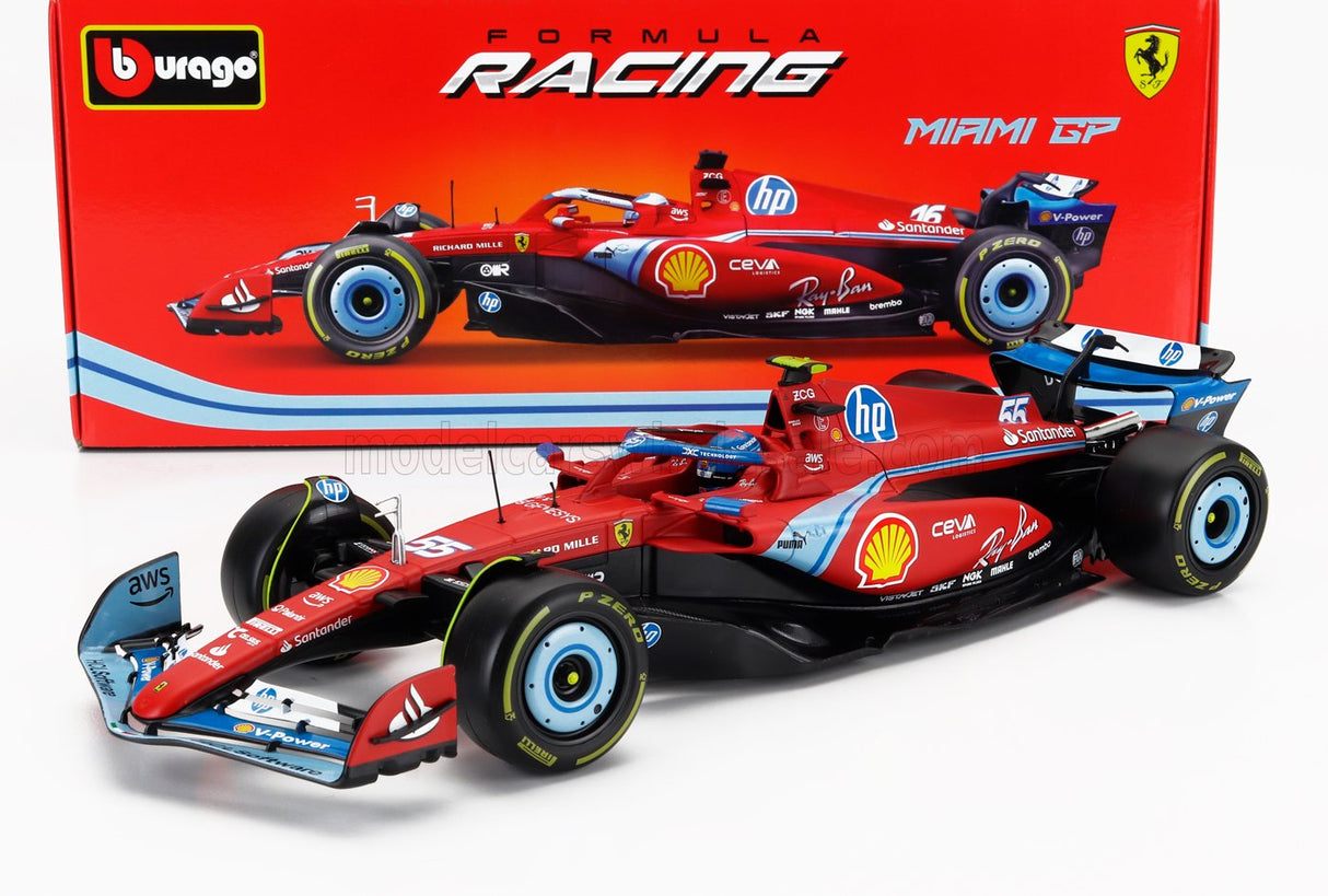 FERRARI | F1  SF-24 TEAM SCUDERIA FERRARI N 55 5th MIAMI GP 2024 CARLOS SAINZ