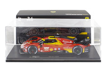 FERRARI | 499P 3.0L TURBO V6 TEAM FERRARI AF CORSE N 50 WINNER 24h LE MANS 2024 ANTONIO FUOCO - MIGUEL MOLINA - NICKLAS NIELSEN - CON VETRINA - WITH SHOWCASE