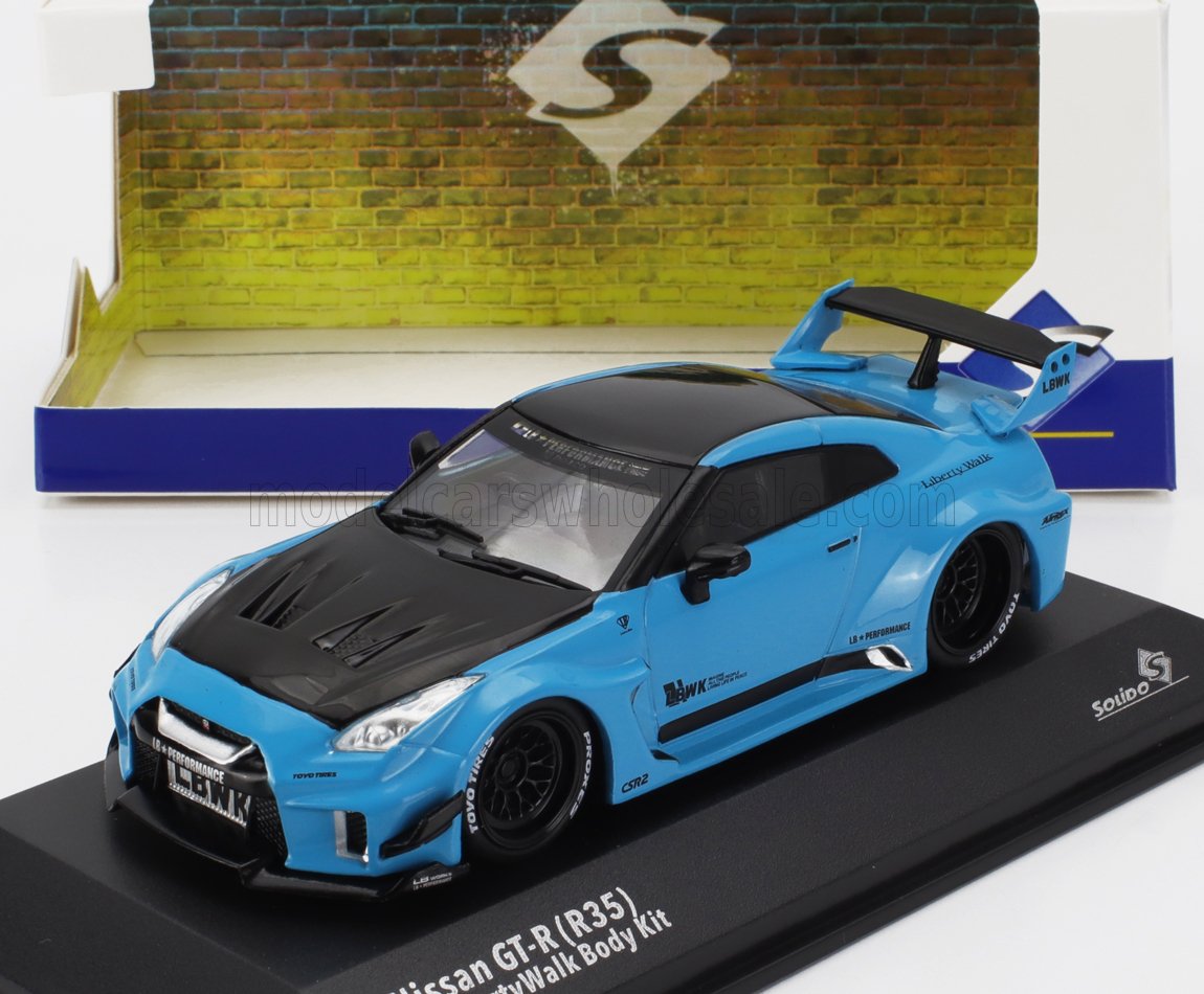 NISSAN - GT-R (R35) LB WORKS SILHOUETTE COUPE 2019 - BLUE BLACK - Vroomi