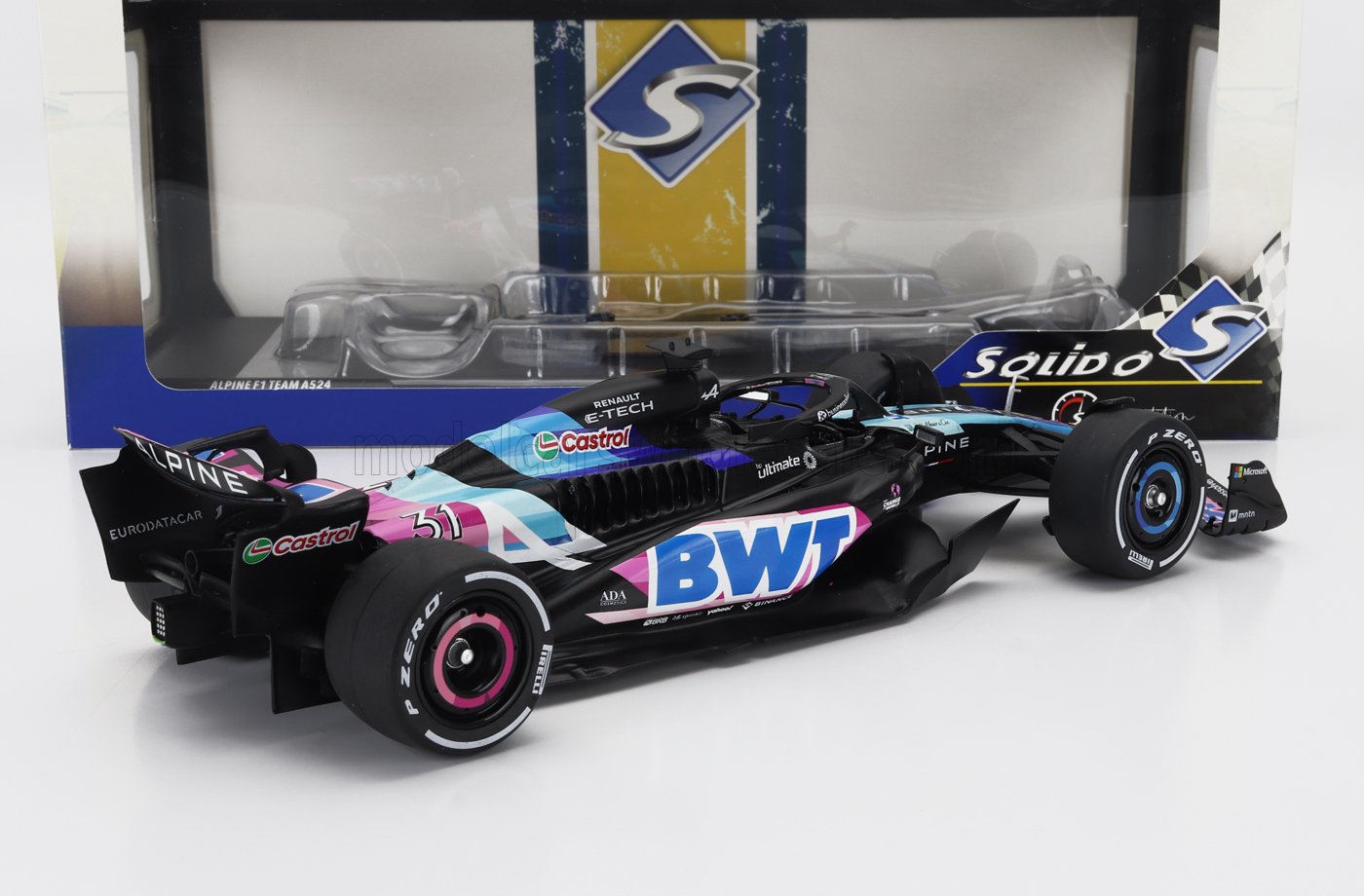 ALPINE - F1 A524 TEAM BWT ALPINE N 31 N 10 PRESENTATION SEASON 2024 ESTEBAN OCON - PIERRE GASLY - BLACK BLUE PINK - Vroomi