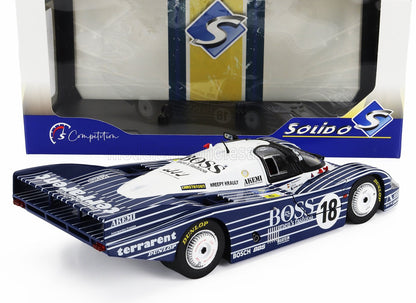 PORSCHE - 956L 2.6L TWIN TURBO TEAM OBERMAIER RACING BOSS N 18 24h LE MANS 1983 JURGEN LAESSIG - ALEX PLANKENHORN - DESIRE WILSON - BLACK WHITE - Vroomi