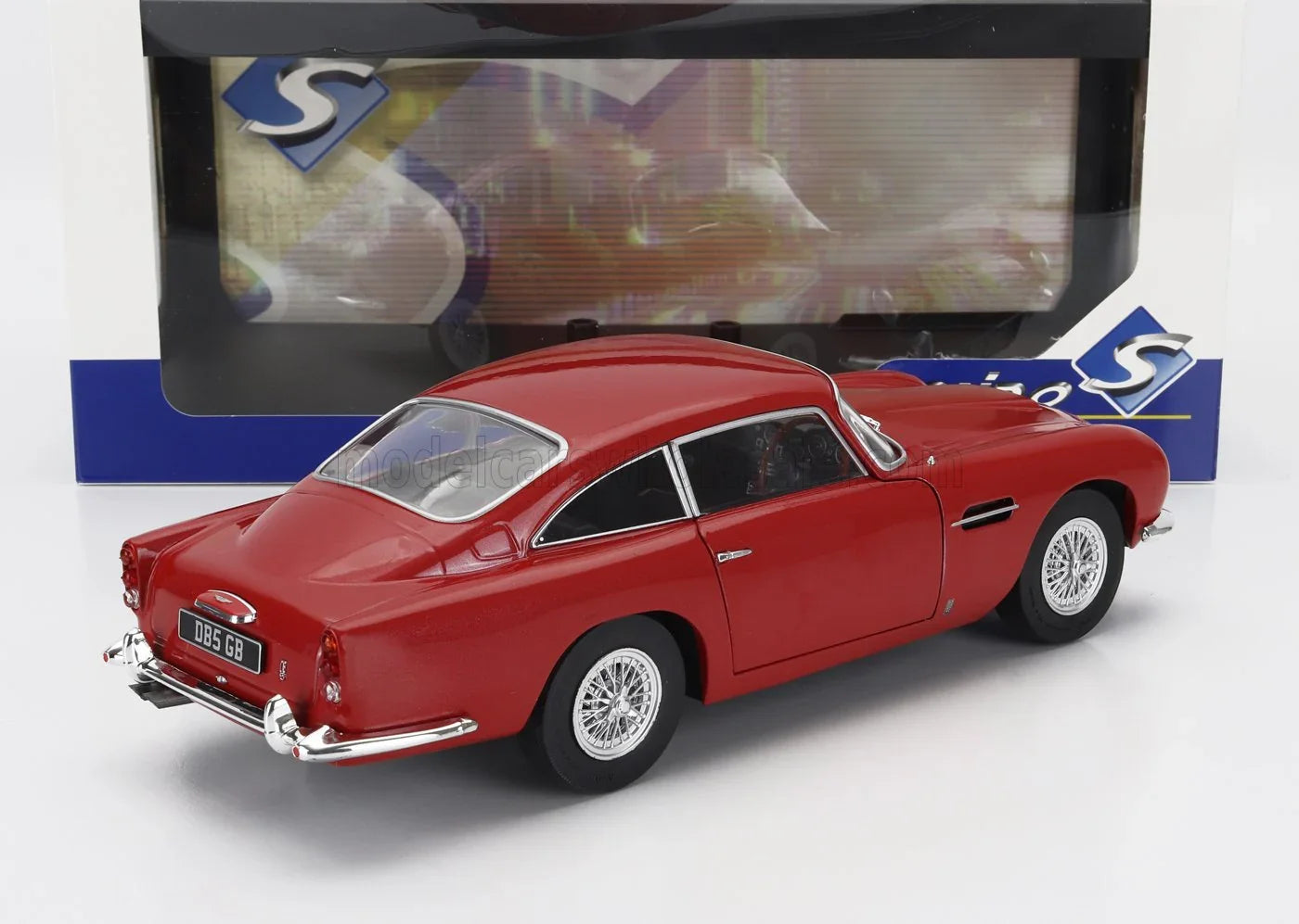 Miniature Solido Aston Martin DB5 Rouge Métallisé 1964 - échelle 1/18, Neuve