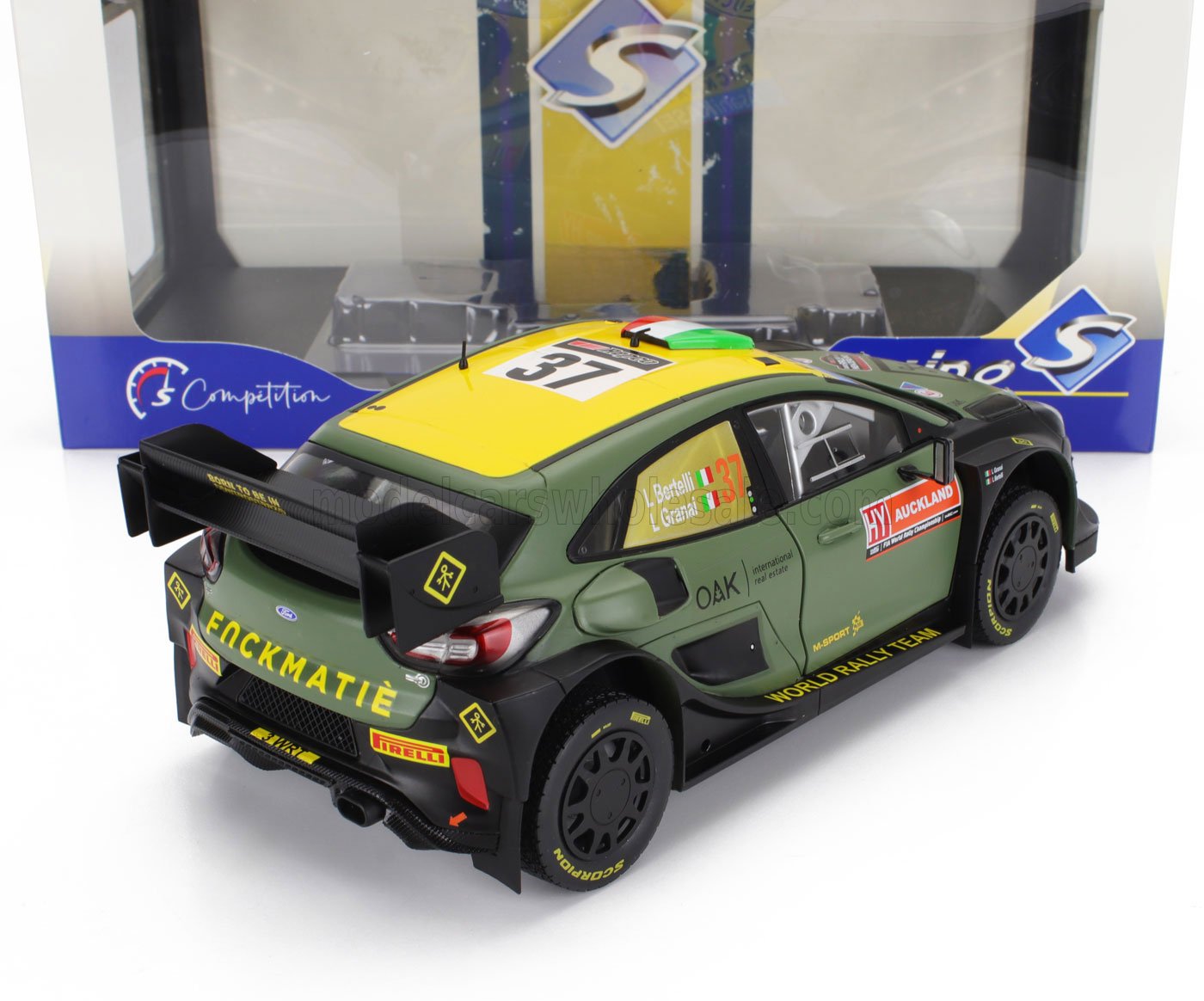 FORD - PUMA RALLY1 TEAM FORD WORLD RALLY M-SPORT N 7 RALLY NEW ZEALAND 2022 LORENZO BERTELLI - LORENZO GRANAI - GREEN BLACK - Vroomi