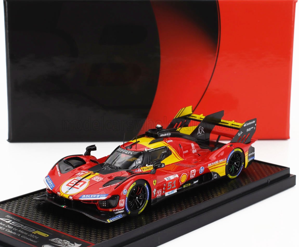 FERRARI | 499P 3.0L TURBO V6 TEAM FERRARI AF CORSE N 51 3° 24h LE MANS 2024 ALESSANDRO PIER GUIDI - JAMES CALADO - ANTONIO GIOVINAZZI