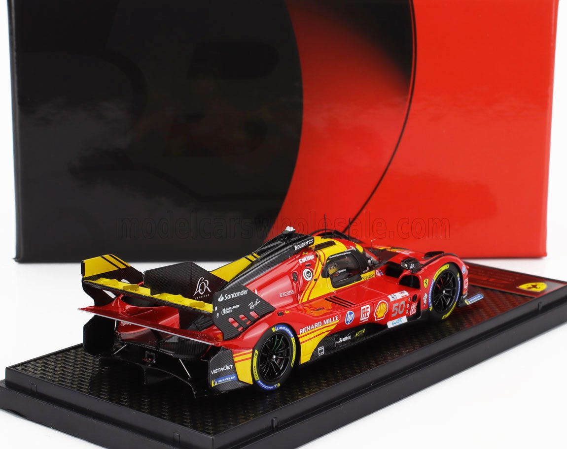 Ferrari 499P 3.0L Turbo V6 Ferrari AF Corse No. 50 Fuoco Molina Nielsen Winner 24h Le Mans 2024 BBR Models 1:43 scale model - image 2