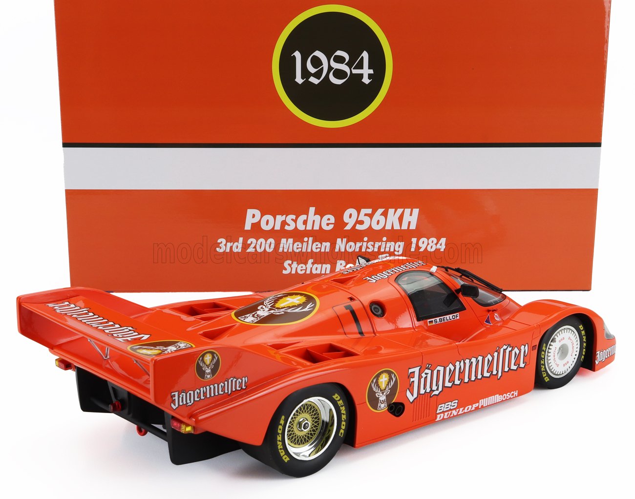 PORSCHE | 956B JAGERMEISTER TEAM BRUN MOTORSPORT N 1 3rd 200 MILES NORISRING 1984 STEFAN BELLOF