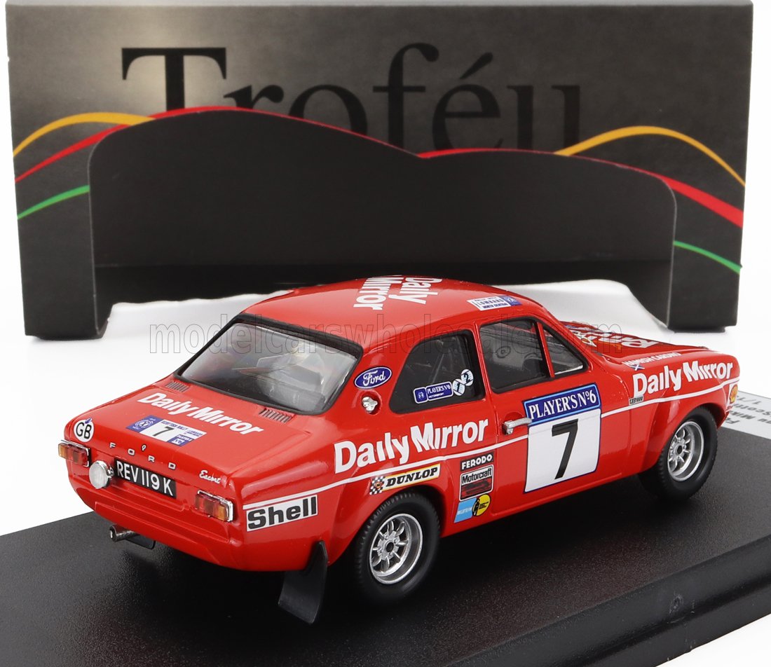 Ford Escort RS 1600 MKI No. 7 Hannu Mikkola Hamish Cardno Winner Rally Scottish 1972 Night Version Trofeu 1:43 scale model - image 2