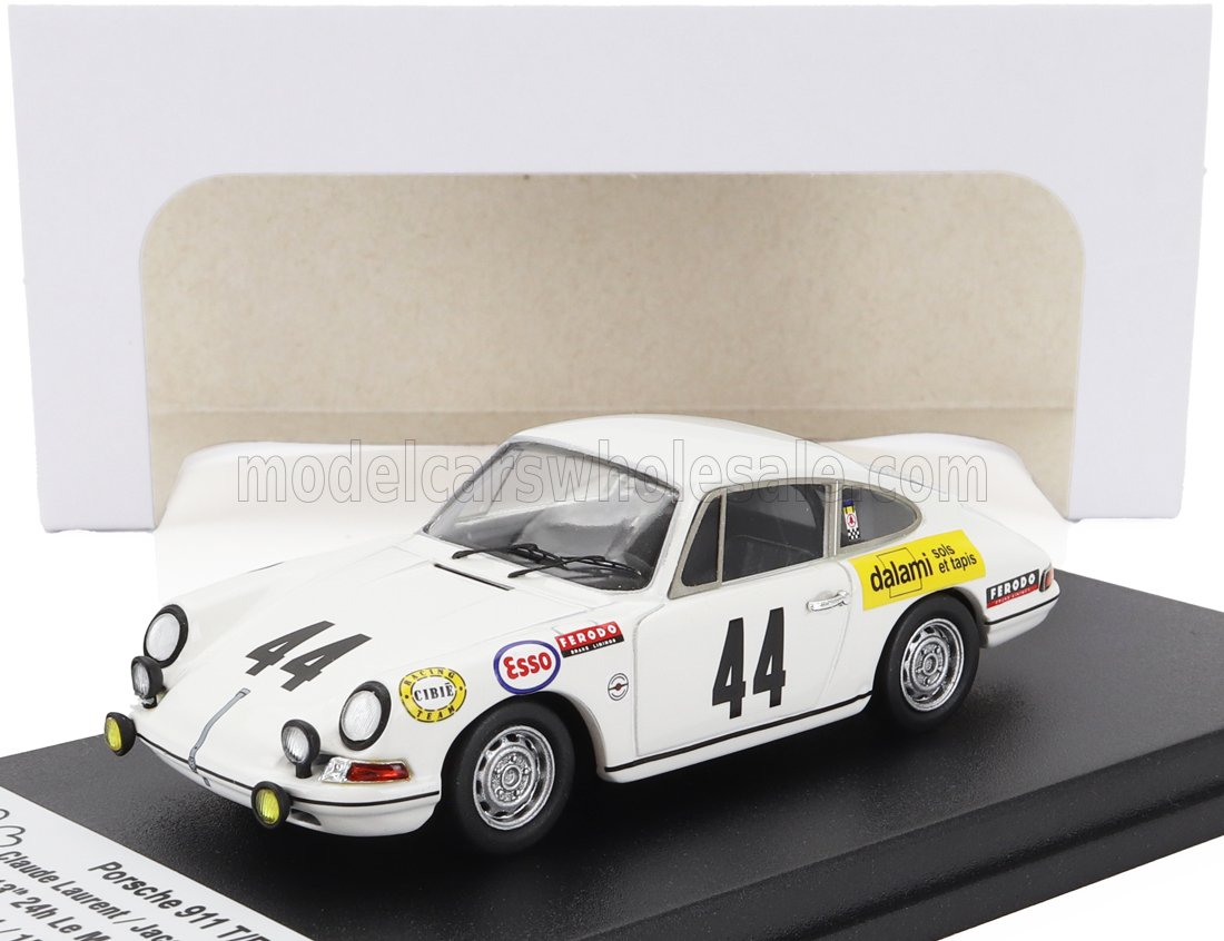 Porsche 911T Coupe Team C.Laurent No. 44 Claude Laurent Jacques Marche 24h Le Mans 1969 Night Version Trofeu 1:43 scale model