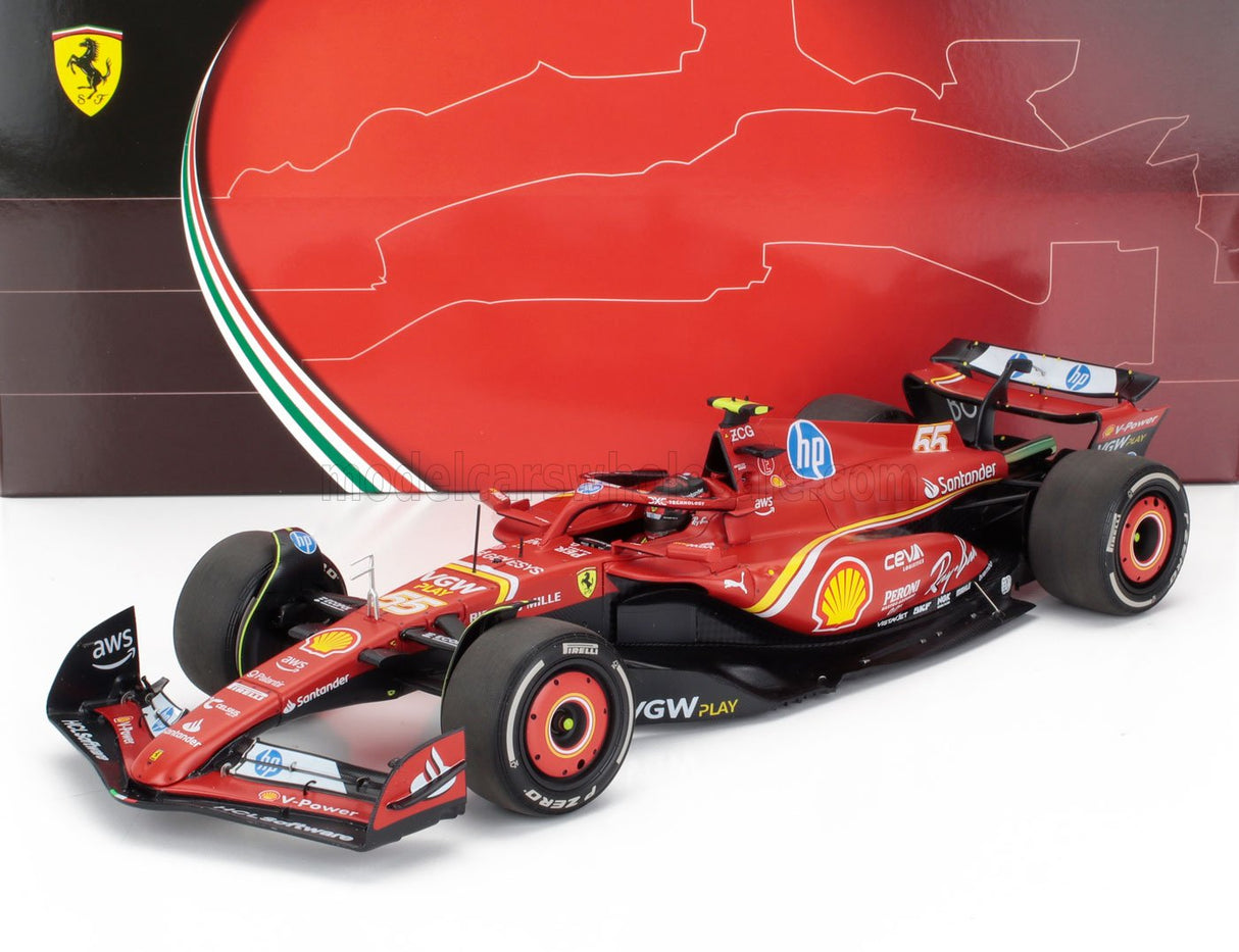 FERRARI | F1 SF-24 TEAM SCUDERIA FERRARI N 55 3. MONACO GP 2024 CARLOS SAINZ - POLIFOAM PACKAGING