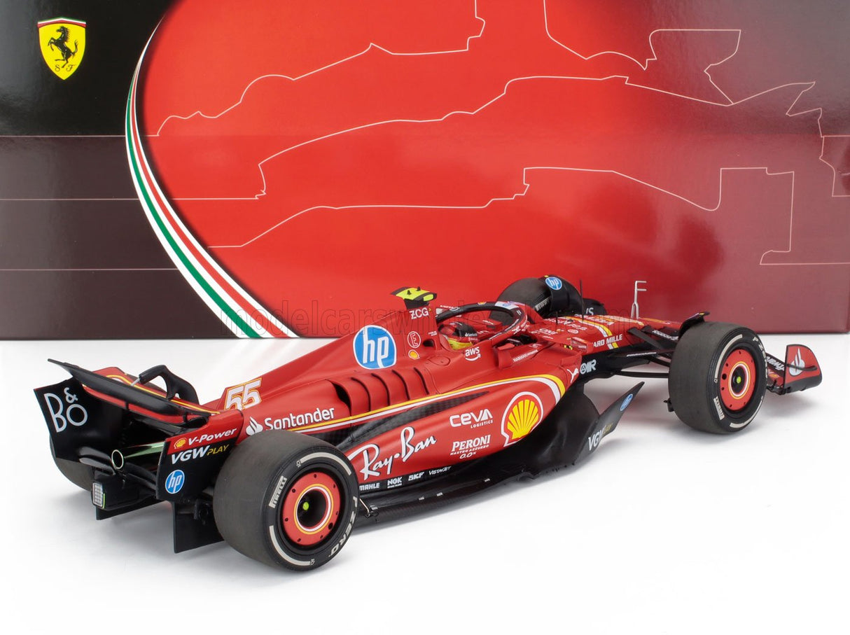 FERRARI | F1 SF-24 TEAM SCUDERIA FERRARI N 55 3. MONACO GP 2024 CARLOS SAINZ - POLIFOAM PACKAGING